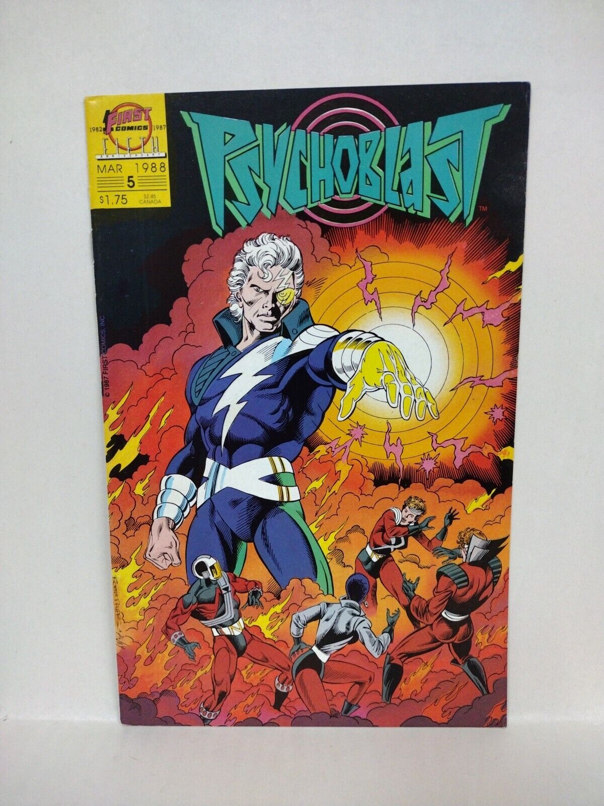 Psychoblast (1987) First Comic Set Lot #1 2 3 4 5 Steven Grant Rob Phipps