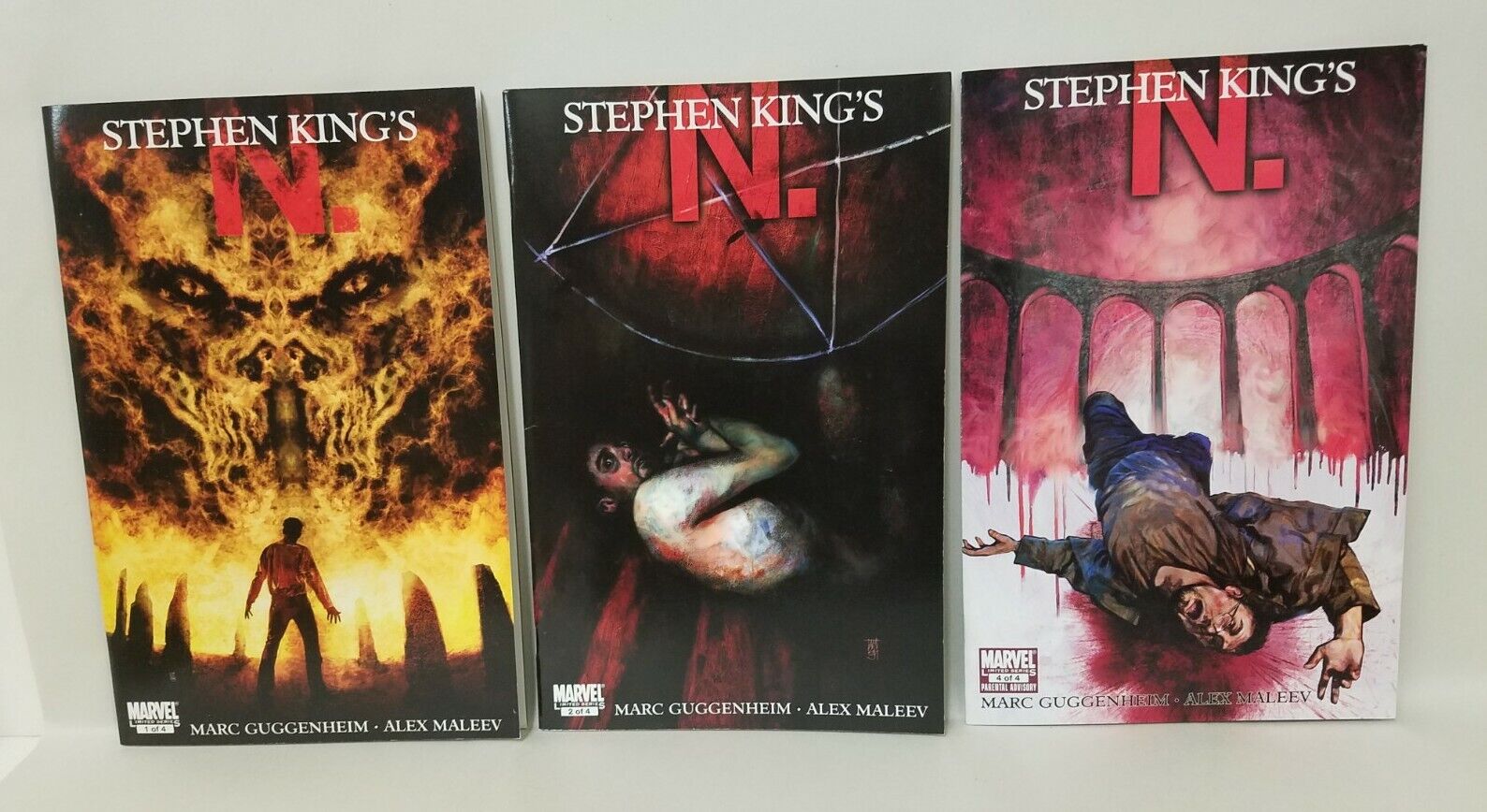 Stephen King's N. (2010) #1 2 4 Marvel Comic Lot Set Marc Guggenheim Alex Meleev