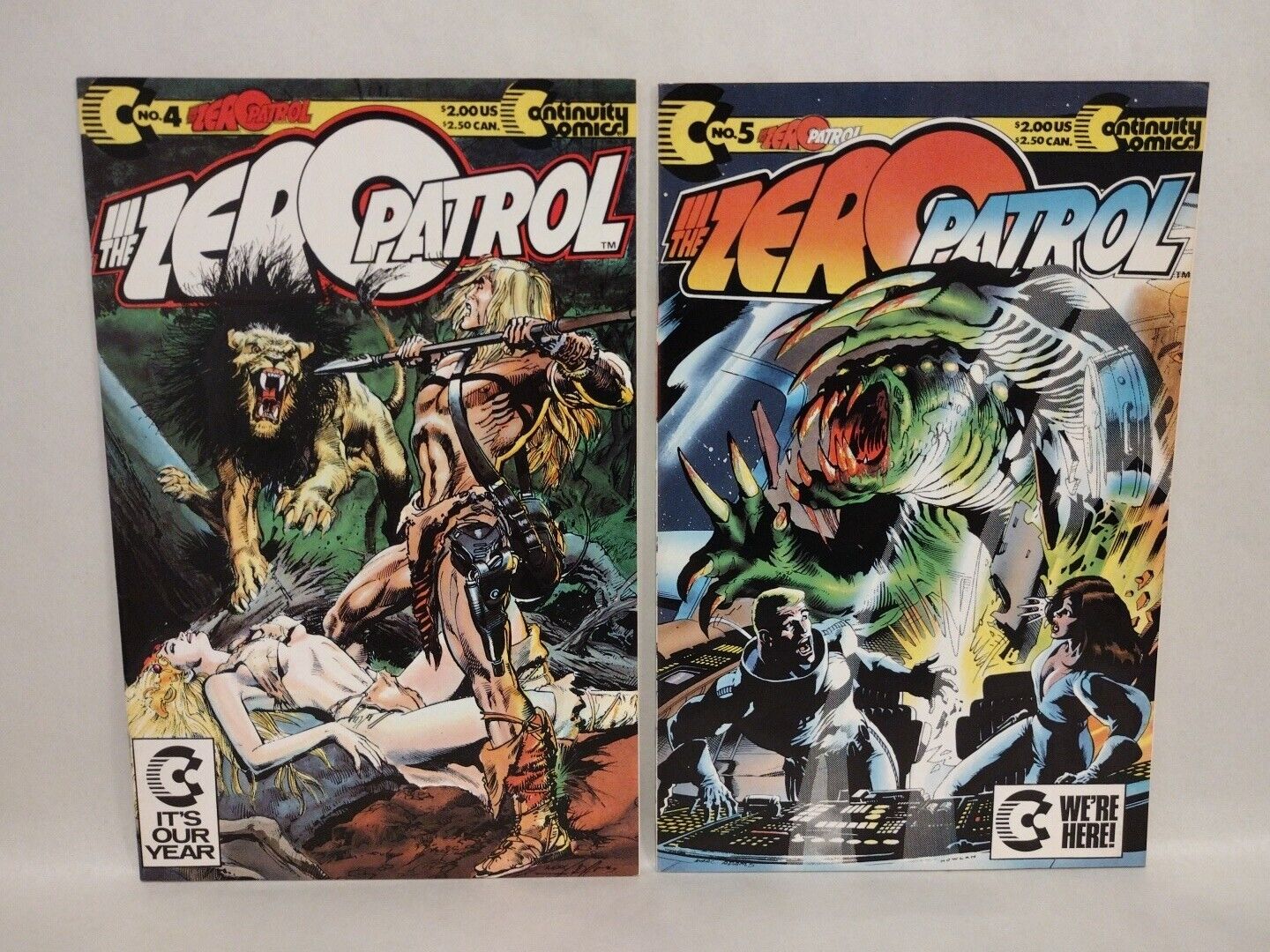 Zero Patrol (1989) Continuity Comic Set #4 5 Last Issues Esteban Marato Adams