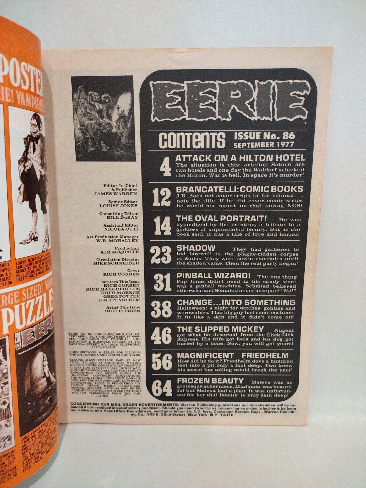 Eerie Magazine #86 (1977) Warren All Richard Corben Comic Issue Doug Moench