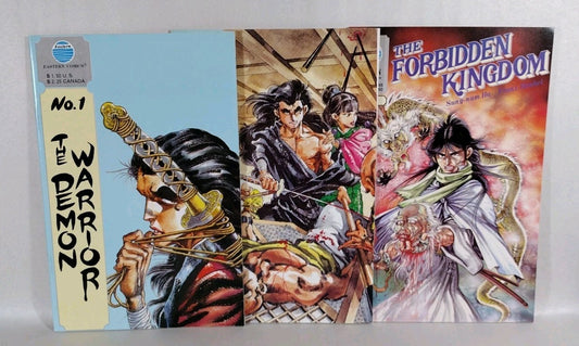 Eastern Comics (1987) Lot Demon Warrior #1 3 Forbidden Kingdom #1