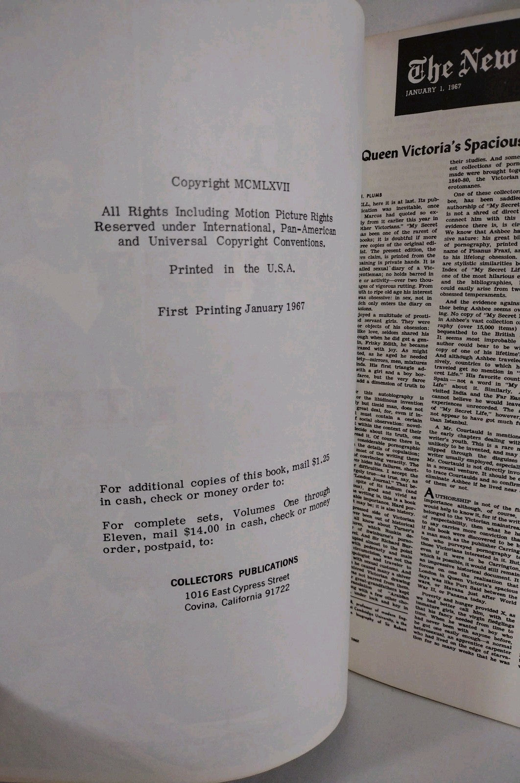 My Secret Life (1967) Magazine Lot Set #1-10 Reader Copies Collectors Pub