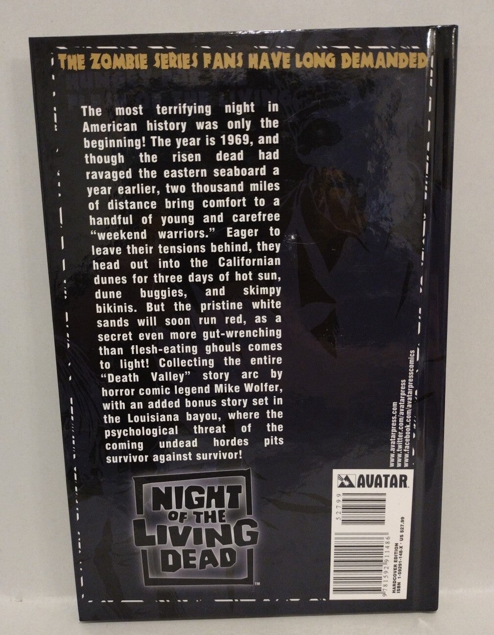 Night Of The Living Dead (2010) Avatar Press HC Lot Set Vol 1 Signed Ed 2 3 New