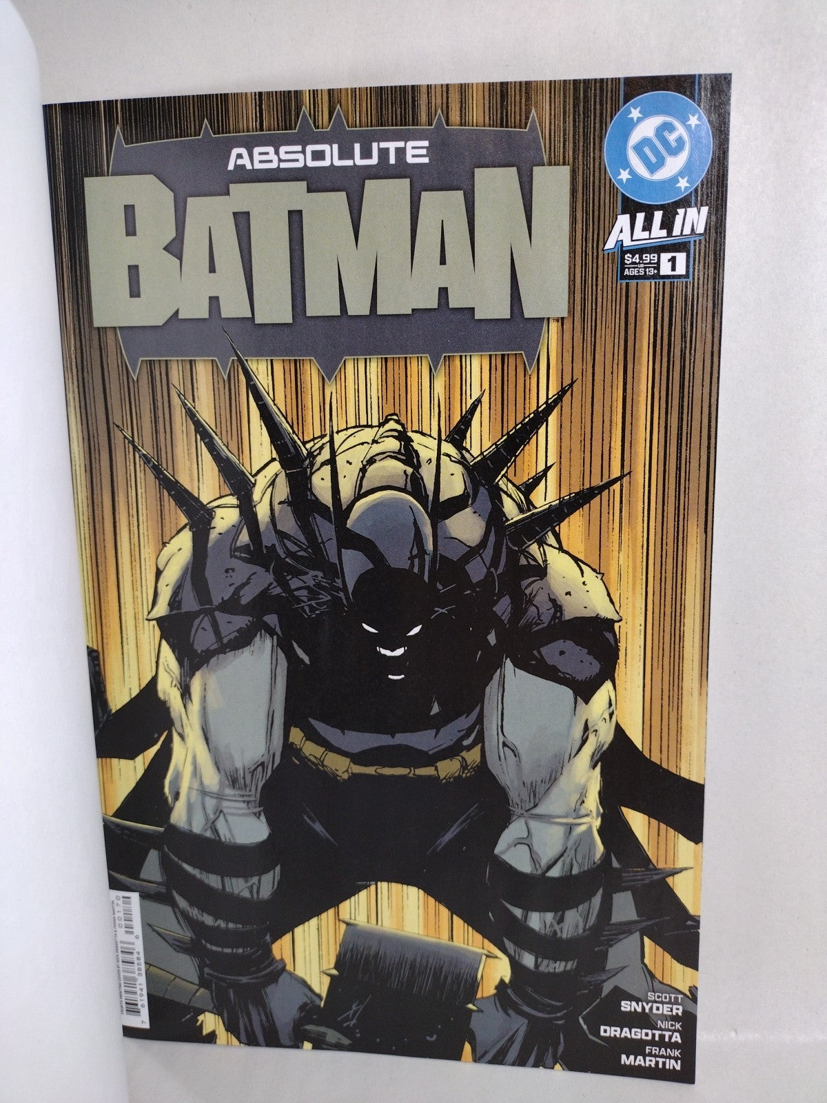 Absolute Batman 1 (2024) DC Comic Sketch 4th Variant Cover W Original DCastr Art