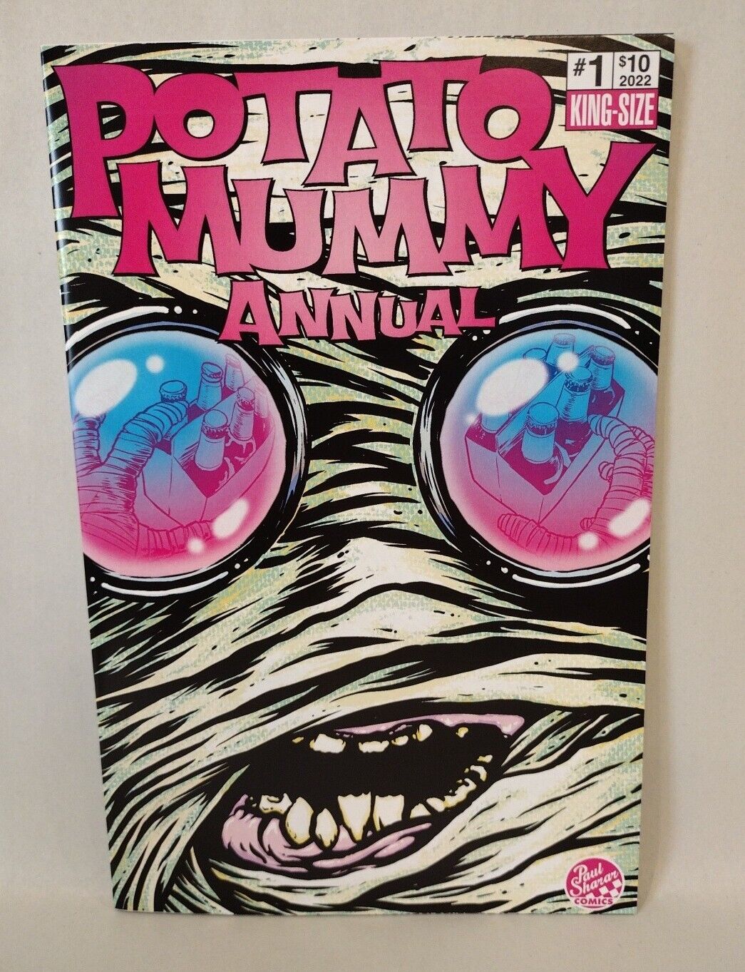 Potato Mummy Annual#1 (2022)Blank Cover Variant Comic W Original DCastr Art COA 