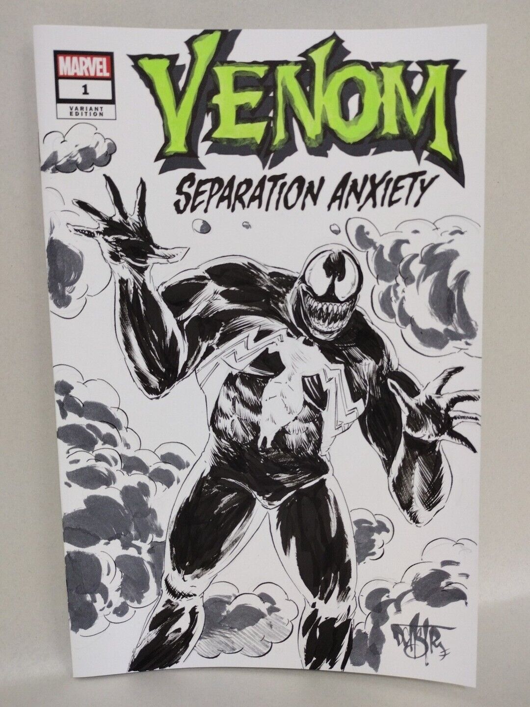 VENOM Separation Anxiety #1 (2024) Marvel Sketch Var W Original Dave Castr Art