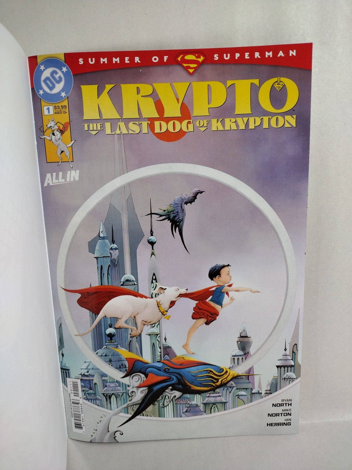 Krypto LDOK #1 (2025) DC Sketch Variant Cover Comic W Original Dave Castr Art
