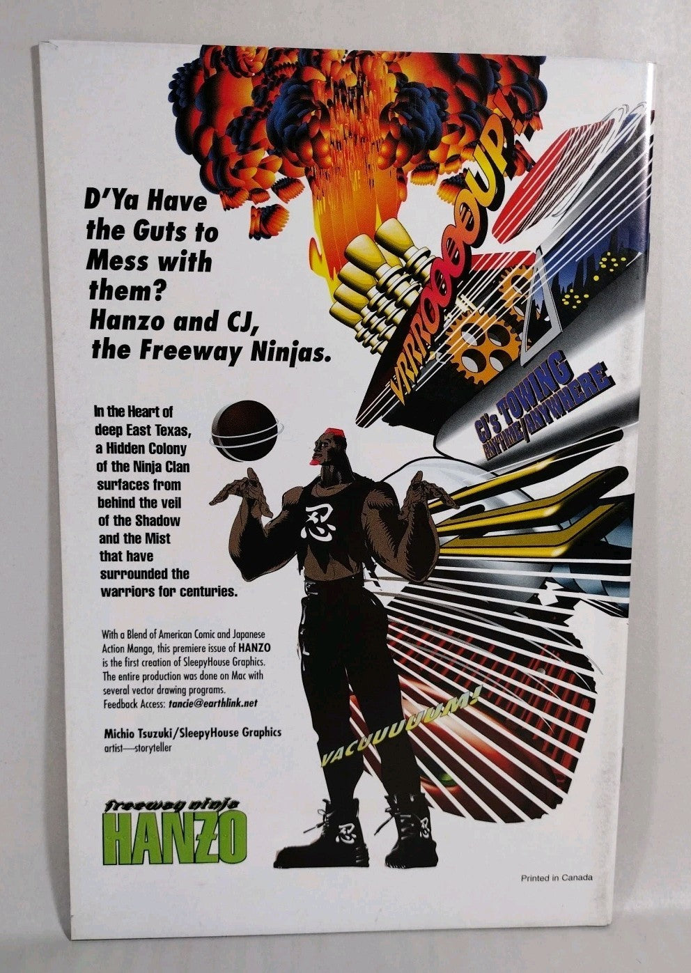 Freeway Ninja Hanzo (1999) Complete Sleepy House Comix Comic Set #1 2 3 VF-NM