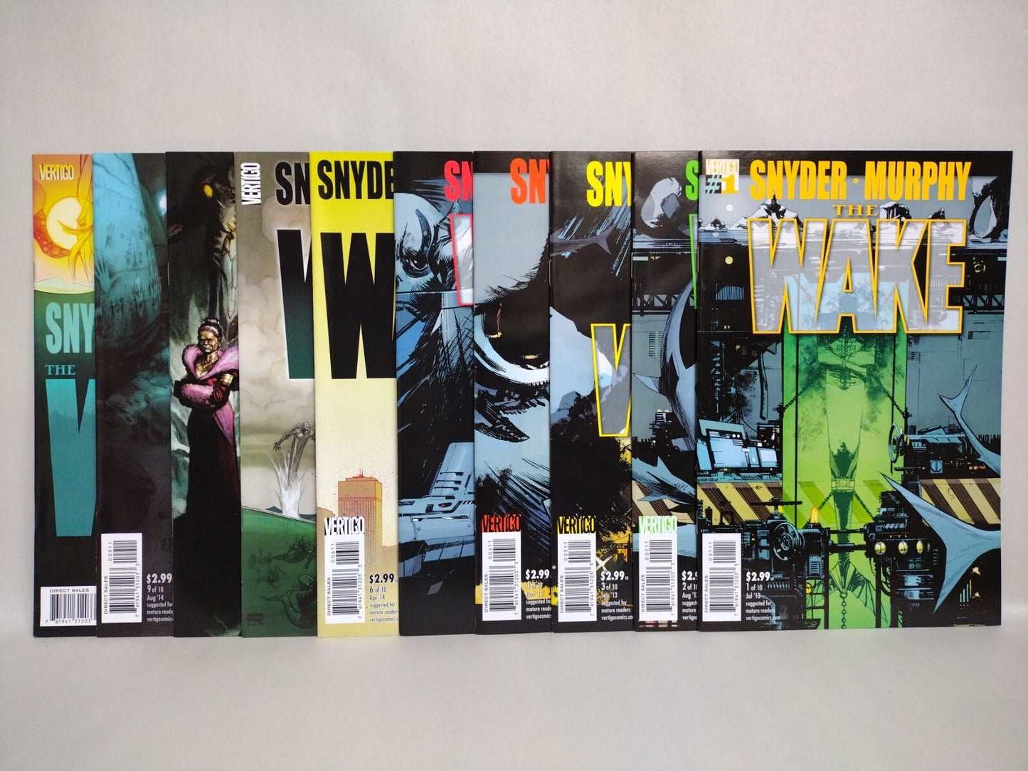 The Wake (2013) Complete Vertigo Comic Set #1-10 Scott Snyder Sean Murphy NM