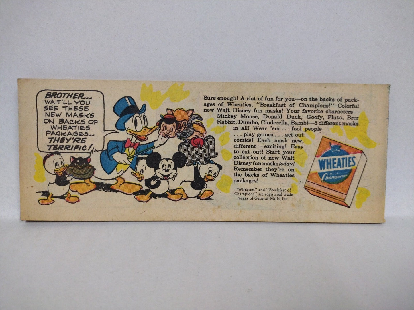 Goofy And The Gangsters #B-7 (1950) Disney General Mills Mini Comic