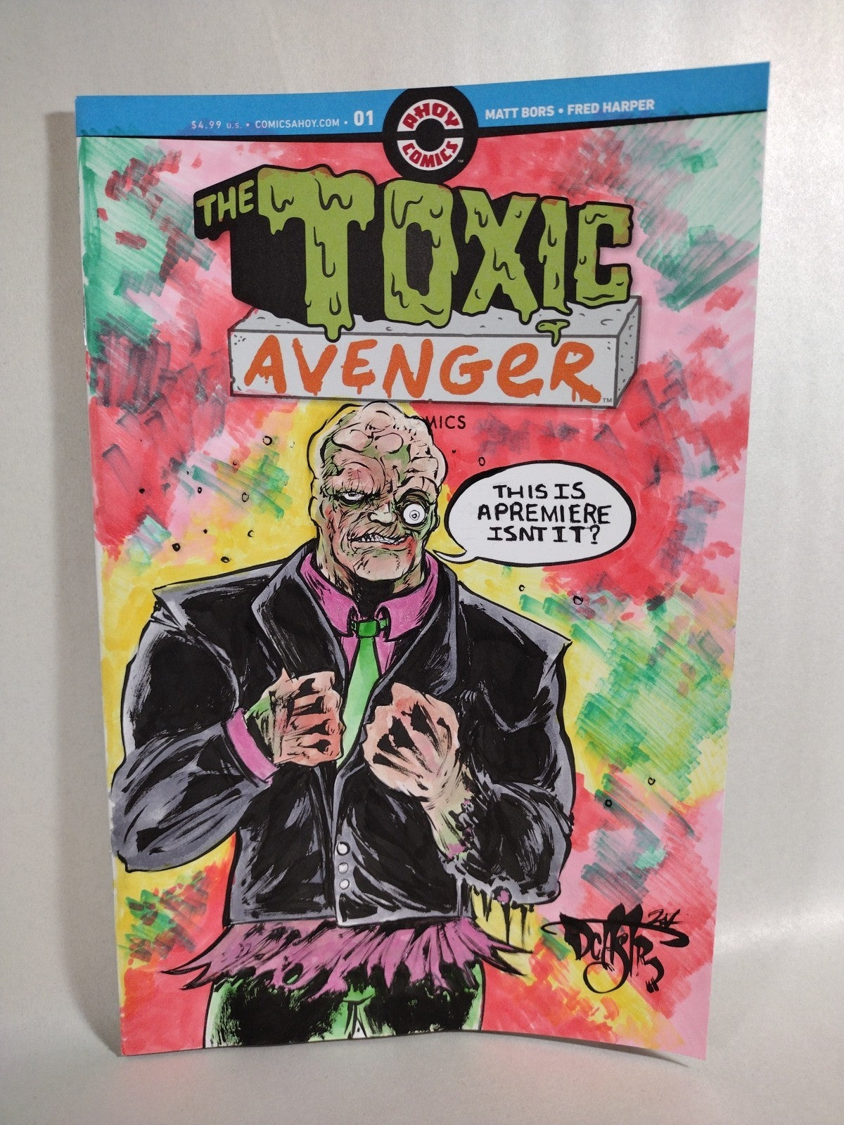 Toxic Avenger #1 (2025) Ahoy Sketch Cover W Original Dave Castr Art