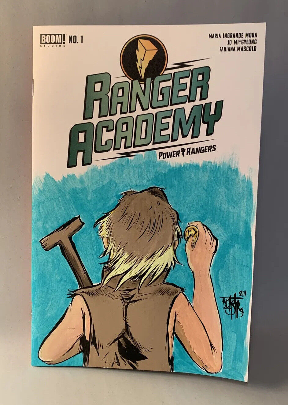 RANGER ACADEMY #1 Blank Sketch Cover Variant Comic 2023W Original Dave Castr Art