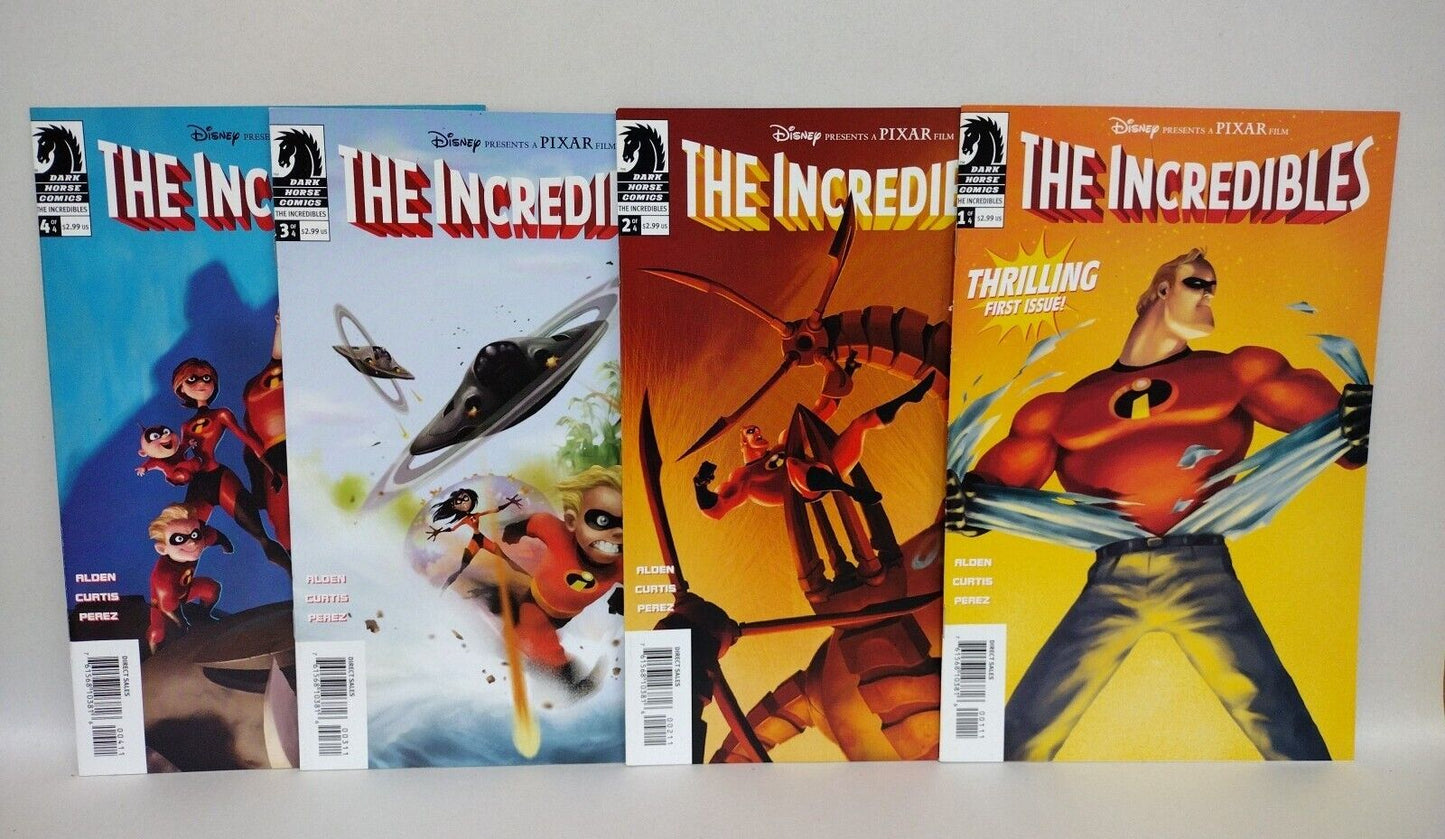 THE INCREDIBLES (2004) Complete Dark Horse Comic Series #1 2 3 4 Disney Pixar NM