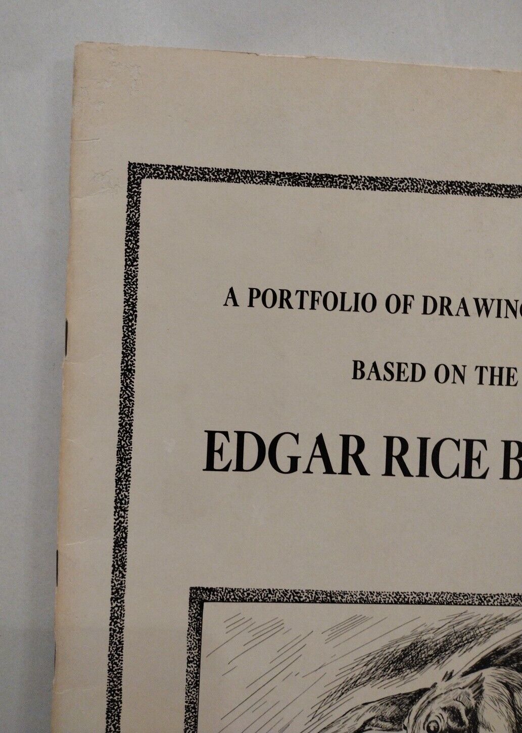 William Dixon Portfolio Of Drawings 1971 Edgar Rice Burroughs Illustration Book