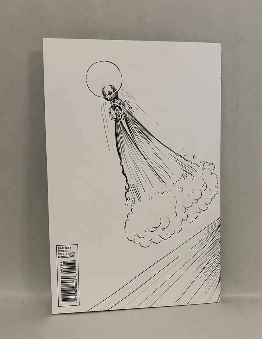 Invincible Iron Man #1 Sketch Variant Cover Comic W Original Art Dave Castr