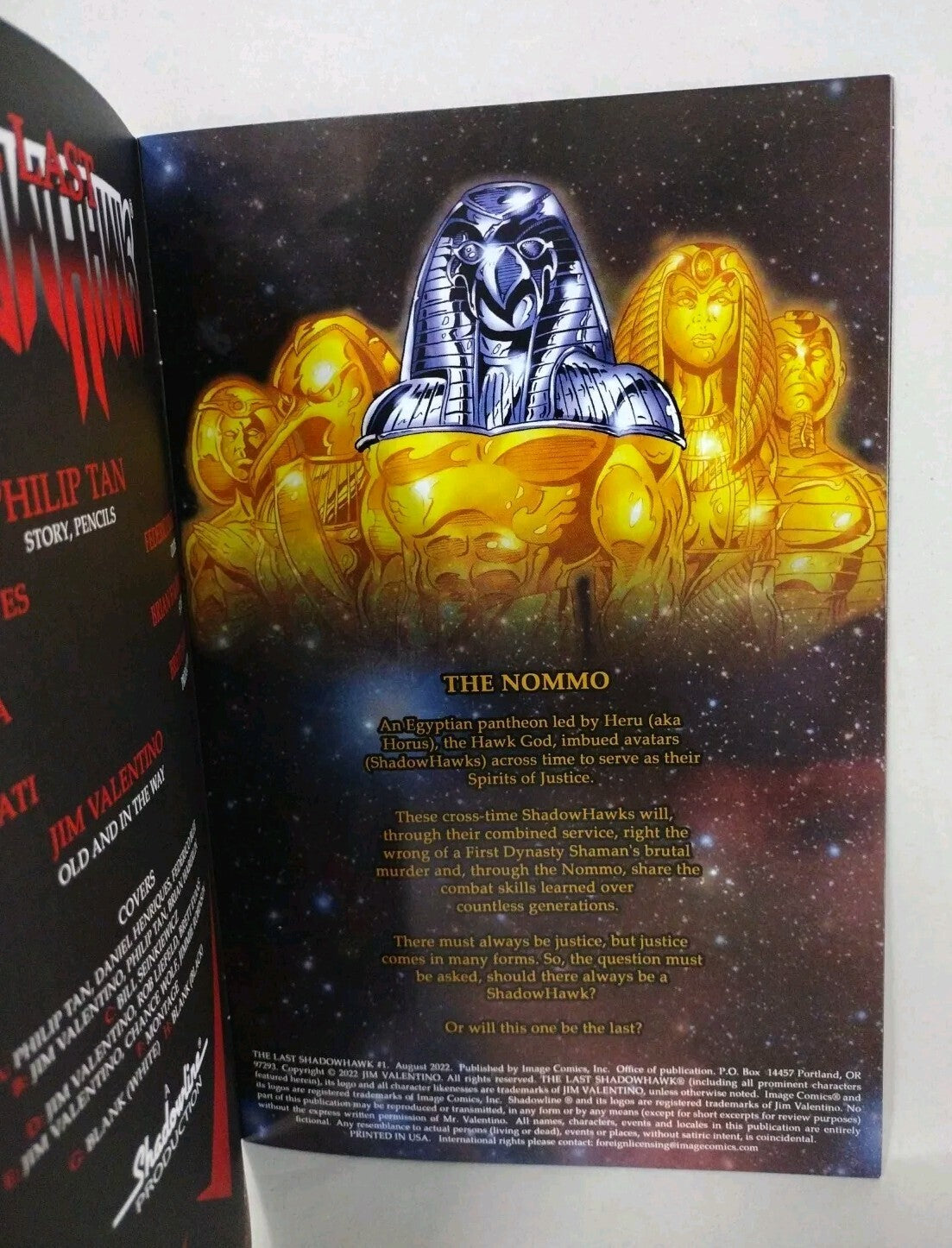 THE LAST SHADOWHAWK #1 Blank Cover Variant Image Comic w Original DCastr Art COA