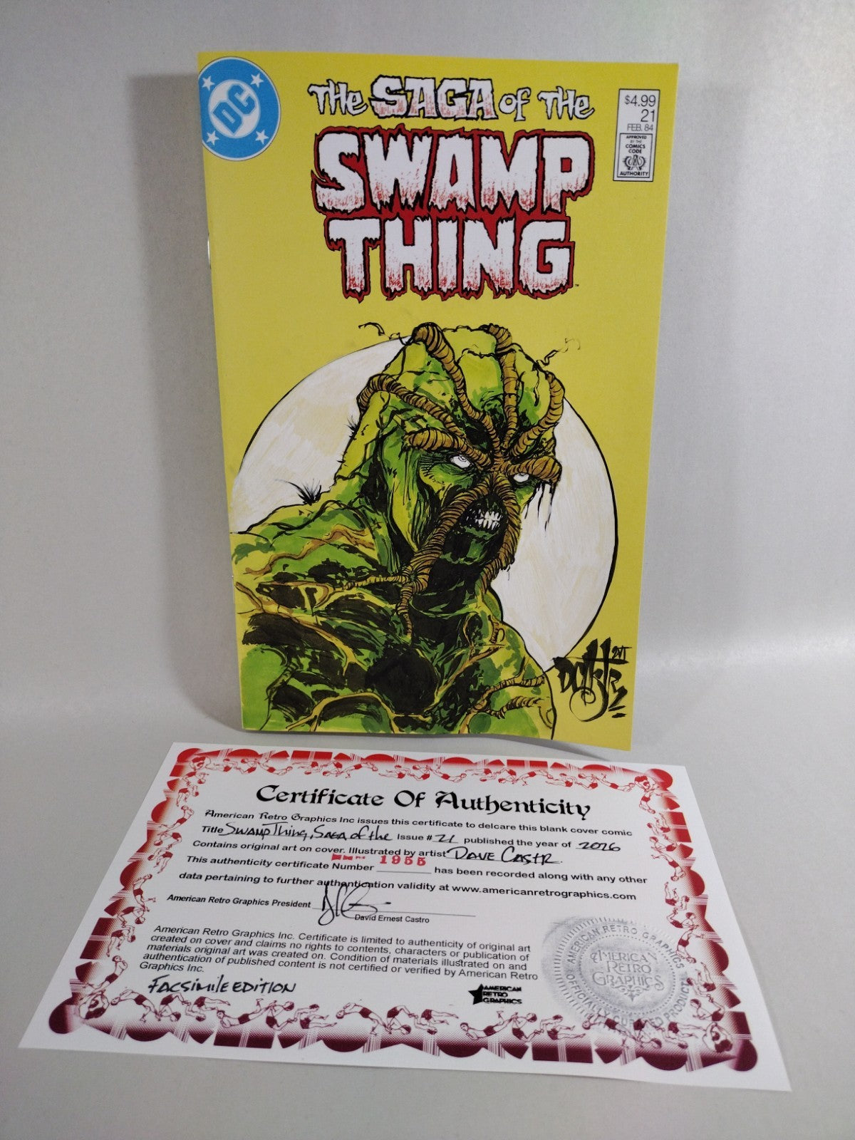 Saga Of Swamp Thing #21 (2026) DC Facsimile Sketch Cover W Original DCastr Art