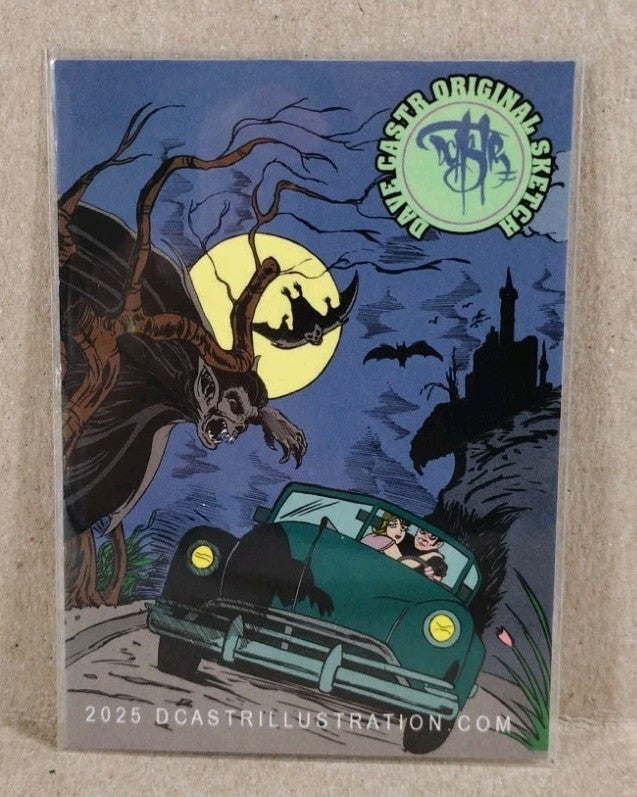 Dave Castr Crusin (2025) OAC Sketch Card W Original Silverhawks Quicksilver Art