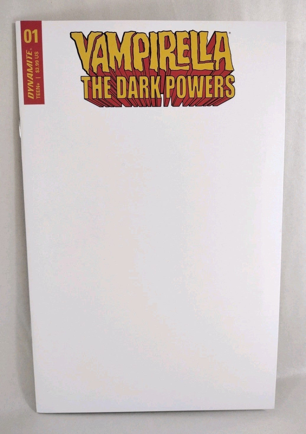 Vampirella The Dark Powers 1 (2020) Dynamite Comic Blank Sketch Cover Variant NM