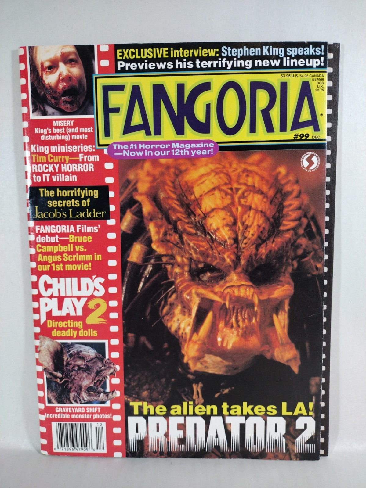 Fangoria Magazine 99 (1990) Rocky Horror Picture Show Poster Predator Cover FN