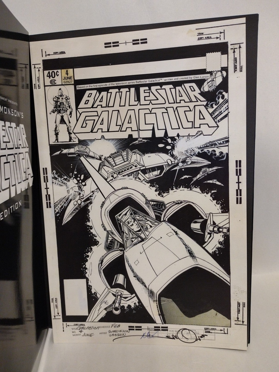 BATTLESTAR GALACTICA Art Edition Walter Simonson Signed Variant 2018 HC New