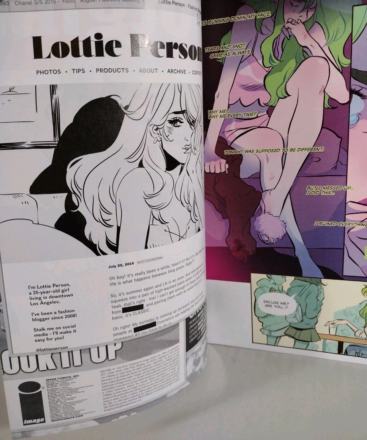 Snot Girl (2016) Image Comic Lot Set #1 2 Bryan Lee O'Malley VF-NM