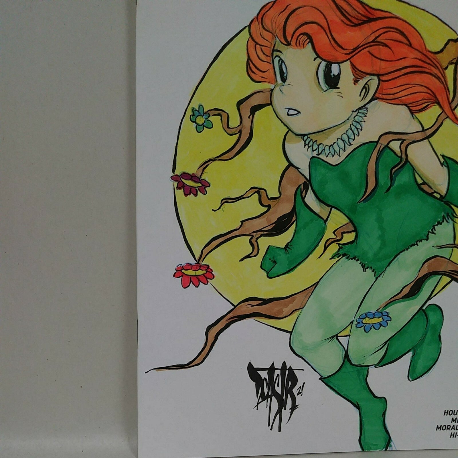 Harley Quinn Poison Ivy 1 (2019) DC Sketch Cover Comic W Original Dave Castr Art