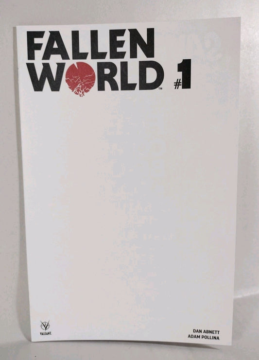 Fallen World 1 (2019) Valiant Blank Sketch Variant Cover Comic Dan Abnett New NM