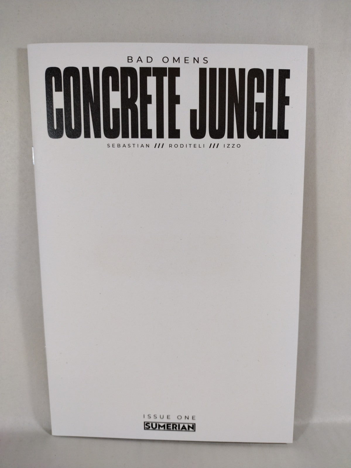 Bad Omens Concrete Jungle #1 (2023) Sumerian Blank Sketch Cover Variant Comic NM
