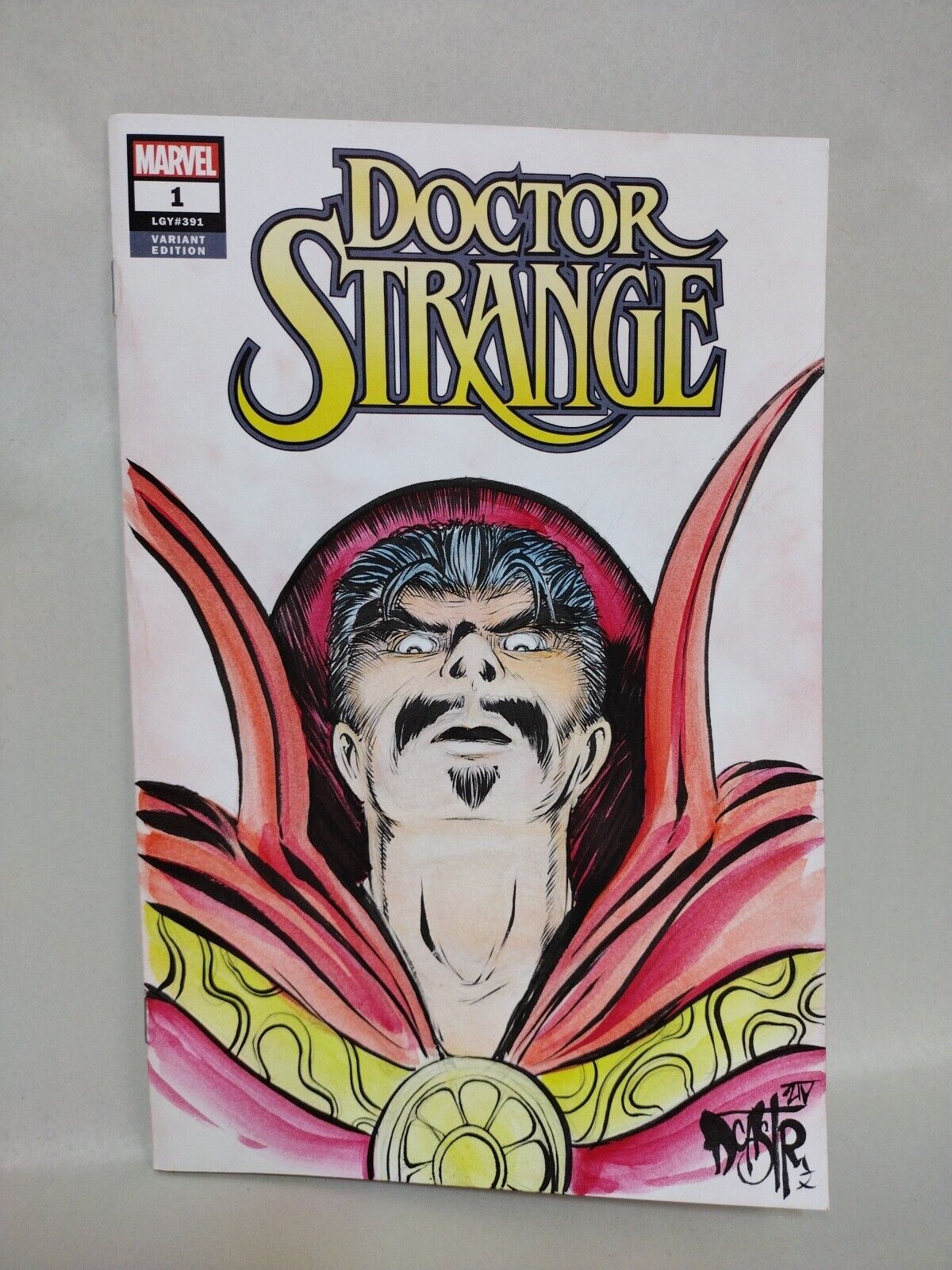 Doctor Strange (2018) #1 Marvel Blank Cover Variant Comic W Original DCastr Art