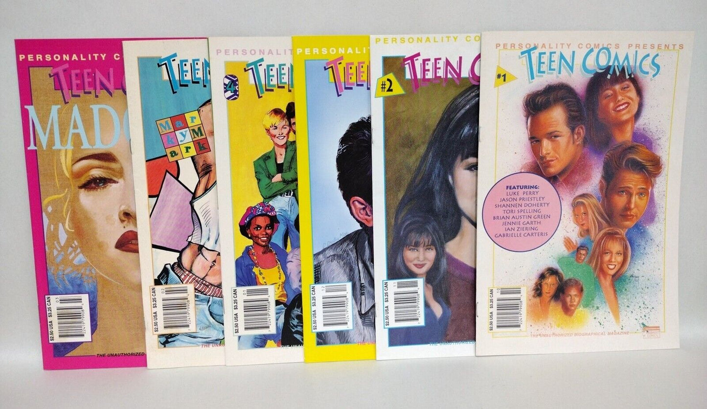 Teen Comics (1992) Complete Personality Comic Set #1-6 Beverly Hills 90210