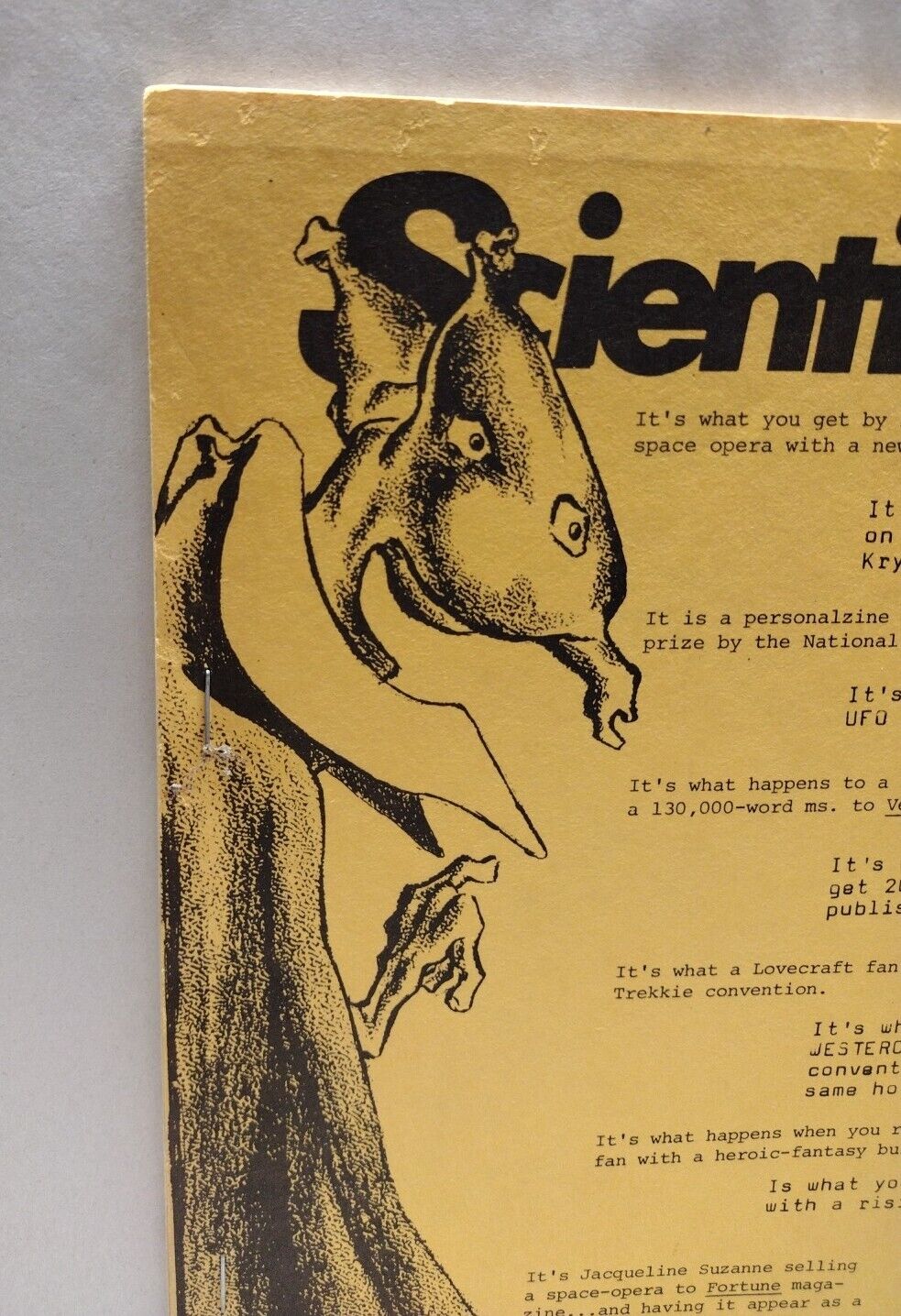 SCIENTIFRICTION #11 (1979) CA Fanzine Mike Glyer Ted White Chalfin Scott Shaw