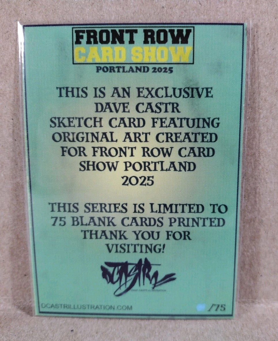 DCastr 2025 Front Row Card Show Exclusive Sketch Card W Original Psylocke Art