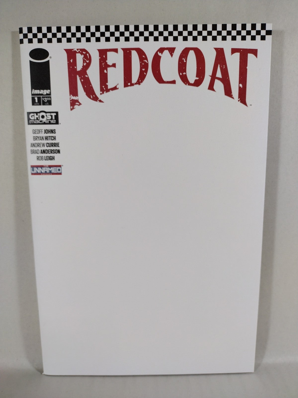 Red Coat #1 (2024) Ghost Machine Image Comic Blank Sketch Variant Cover Comic NM