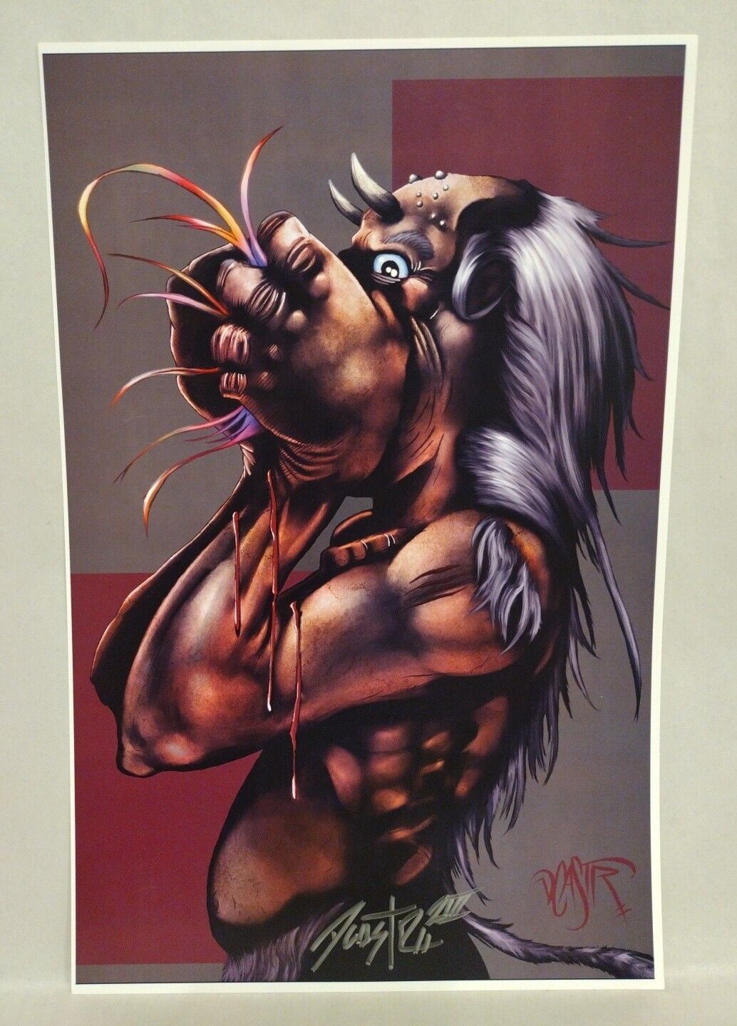 The Ugly Eater 11 X 17" Dave Castr Signed Norm Wong Monster Limited Print