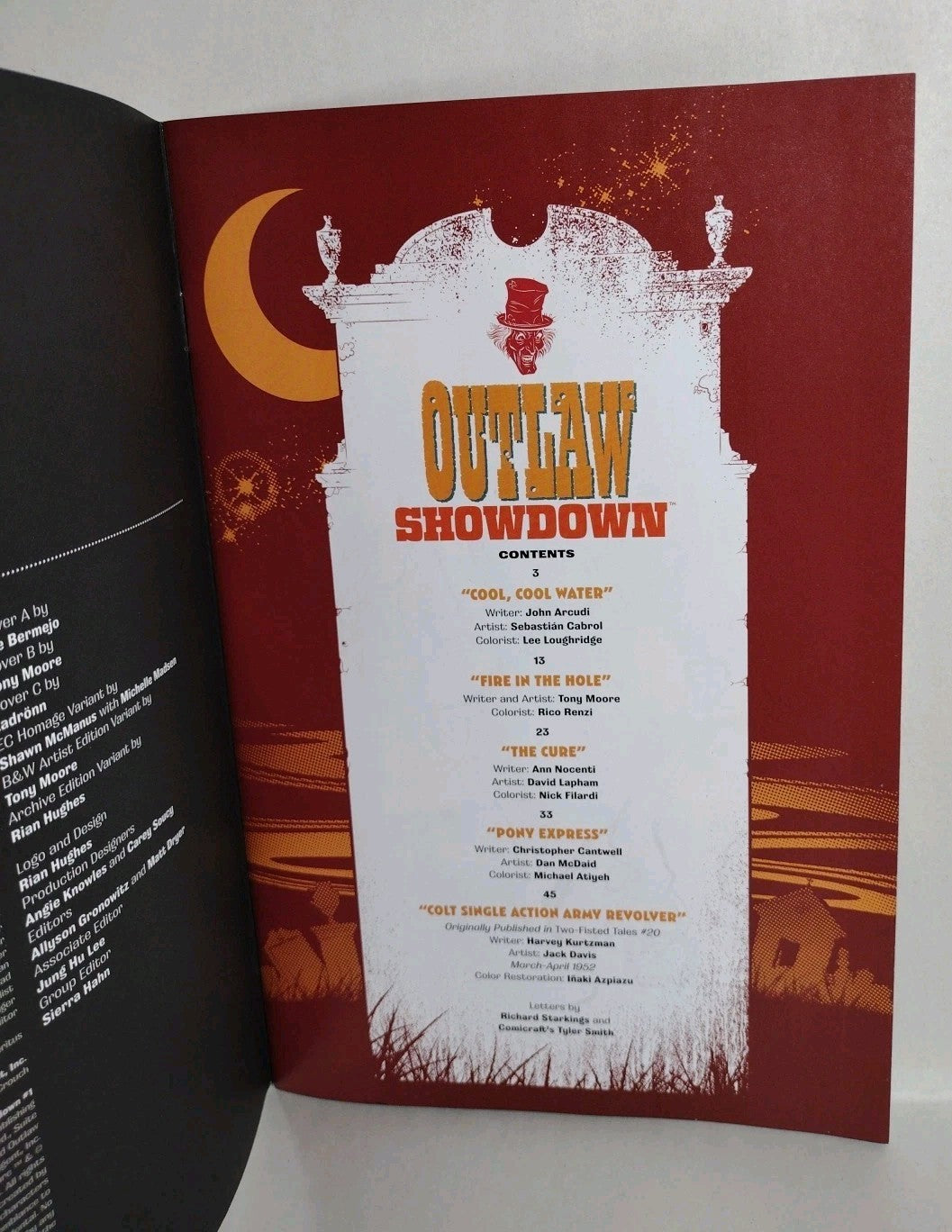 Outlaw Showdown #1 (2025) EC Comic Sketch Variant Cvr W Original Dave Castr Art