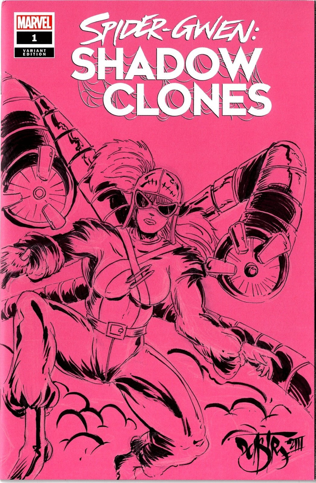 Spider-Gwen Shadow Clones #1 (2023) Blank Variant Marvel Comic W Original Art