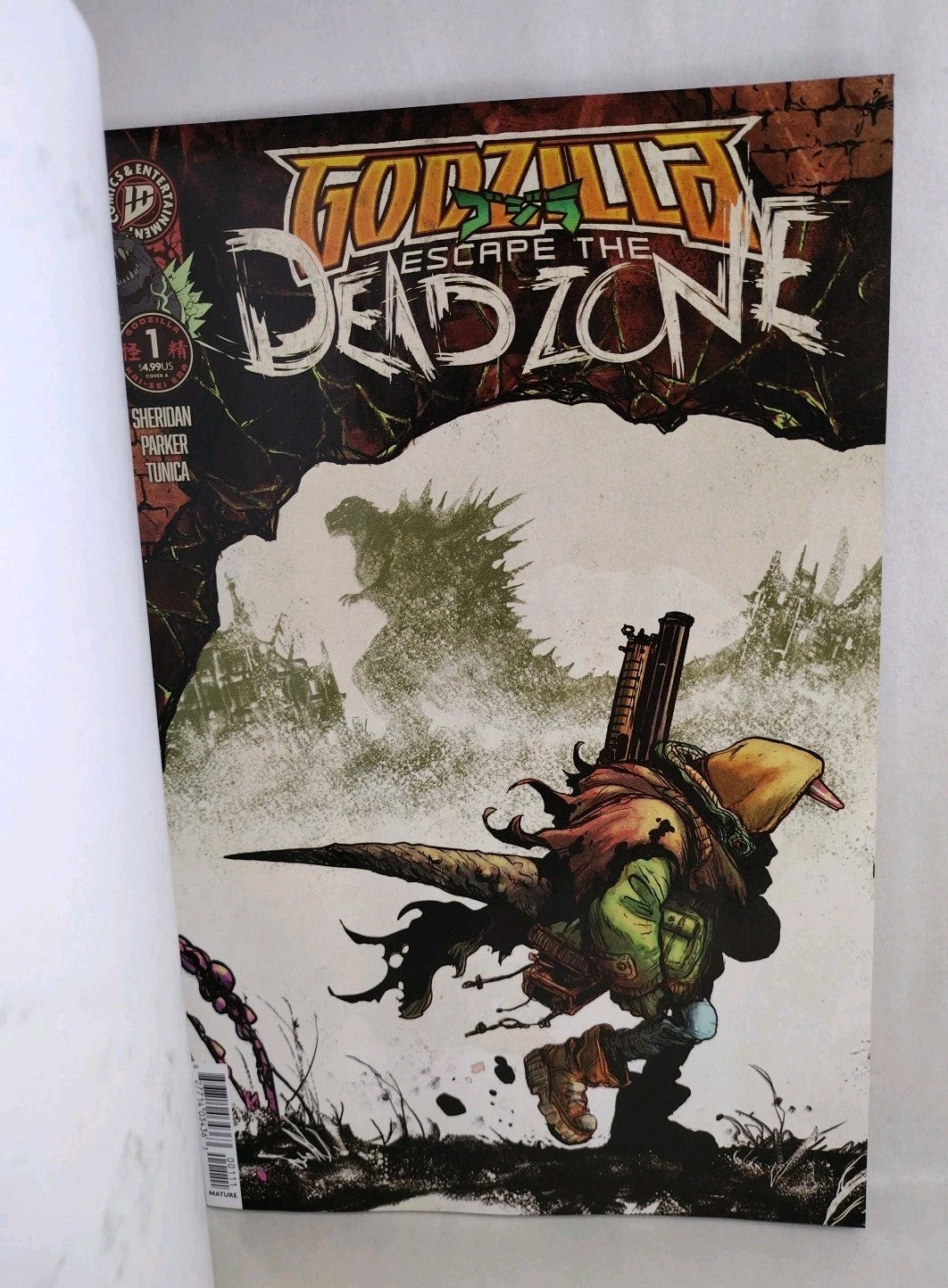 Godzilla Escape The Dead Zone #1 IDW Sketch Cover Comic W Original DCastr Art