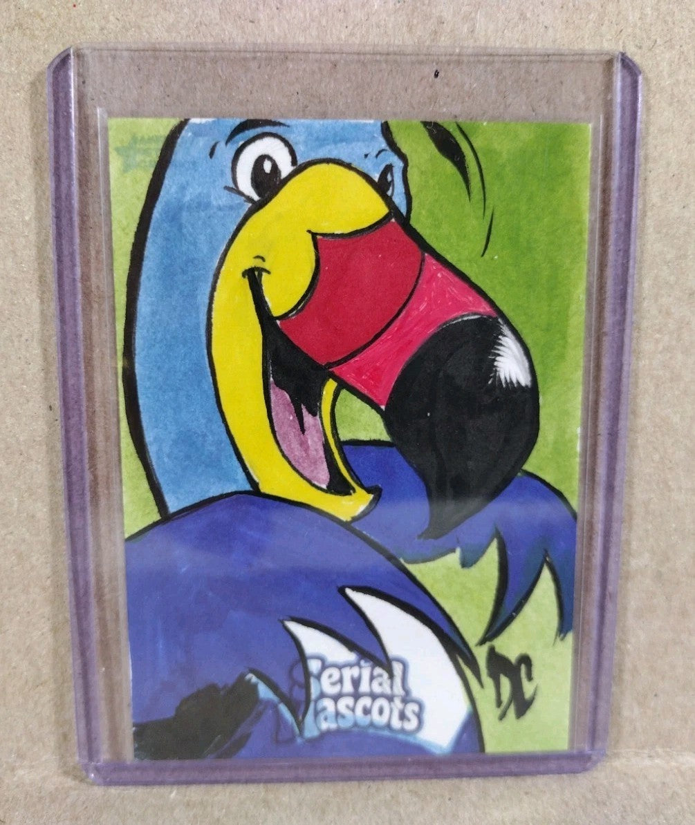 Serial Mascots (2026) ARG Sketch Card W Original Dave Castr Tucan Sam Art