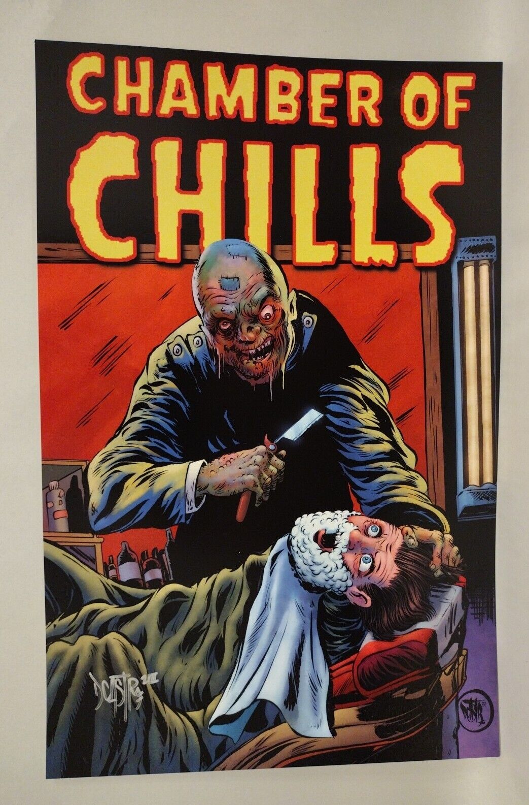 Chamber Of Chills #18 (2023) Dave Castr 11X17" Poster Print Signed ARG