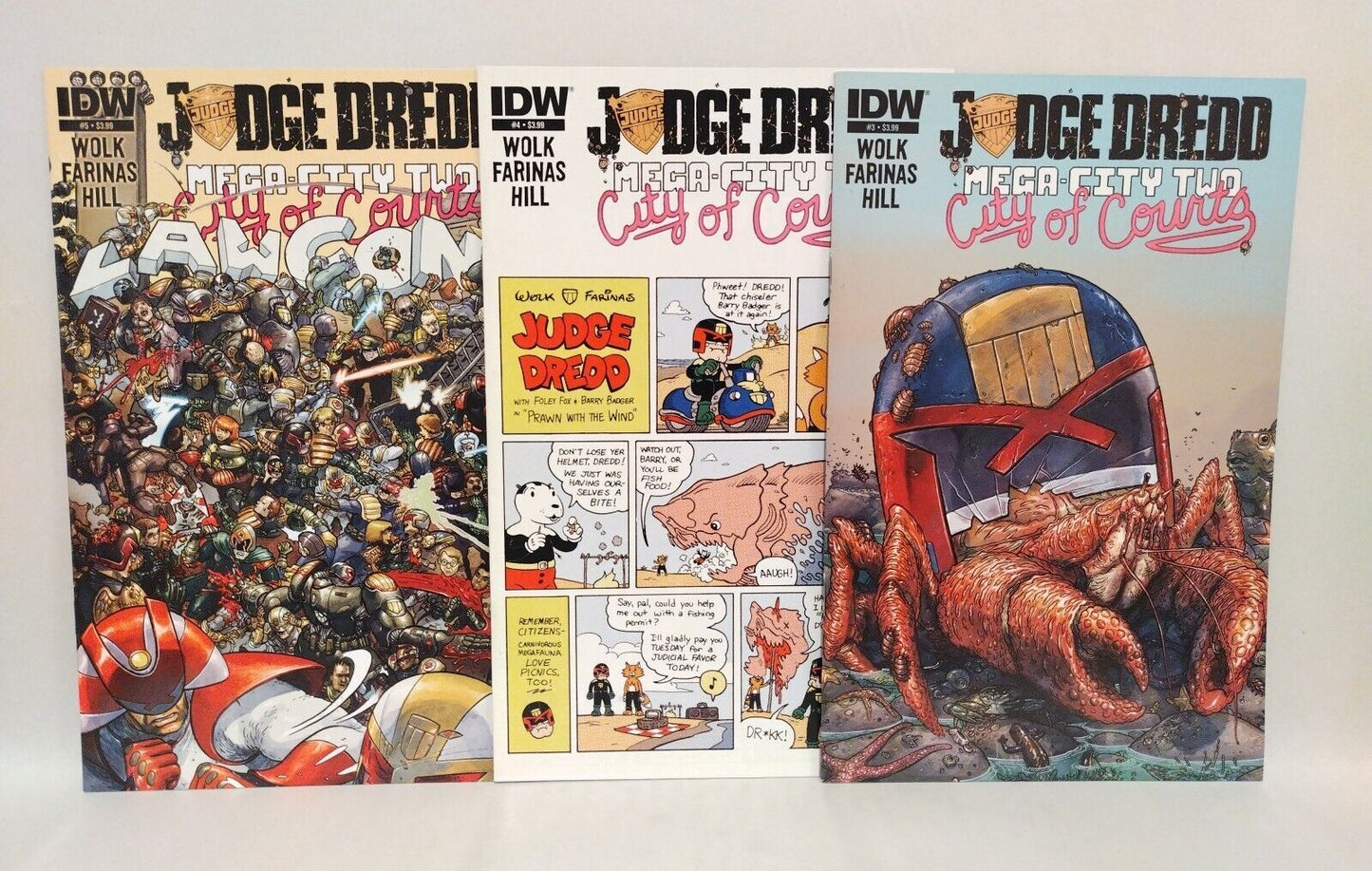 Judge Dredd Mega-City Two City Of Courts (2014) IDW Comic Lot Set #3 4 5 VF-NM