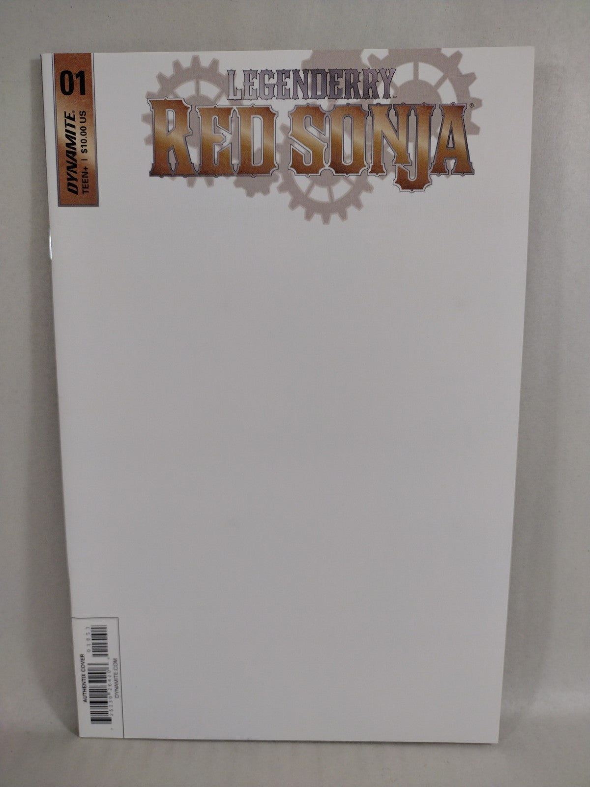 Legenderry Red Sonja #1 (2018) Dynamite Blank Sketch Variant Cover Comic New NM