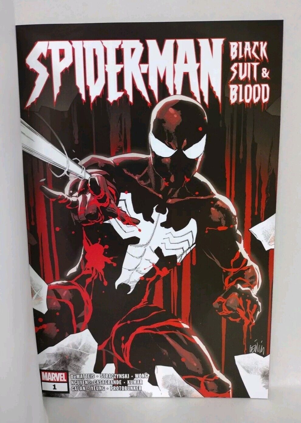 Spider-Man Black Suit & Blood #1 (2024) Marvel Sketch Var Comic W Original Art