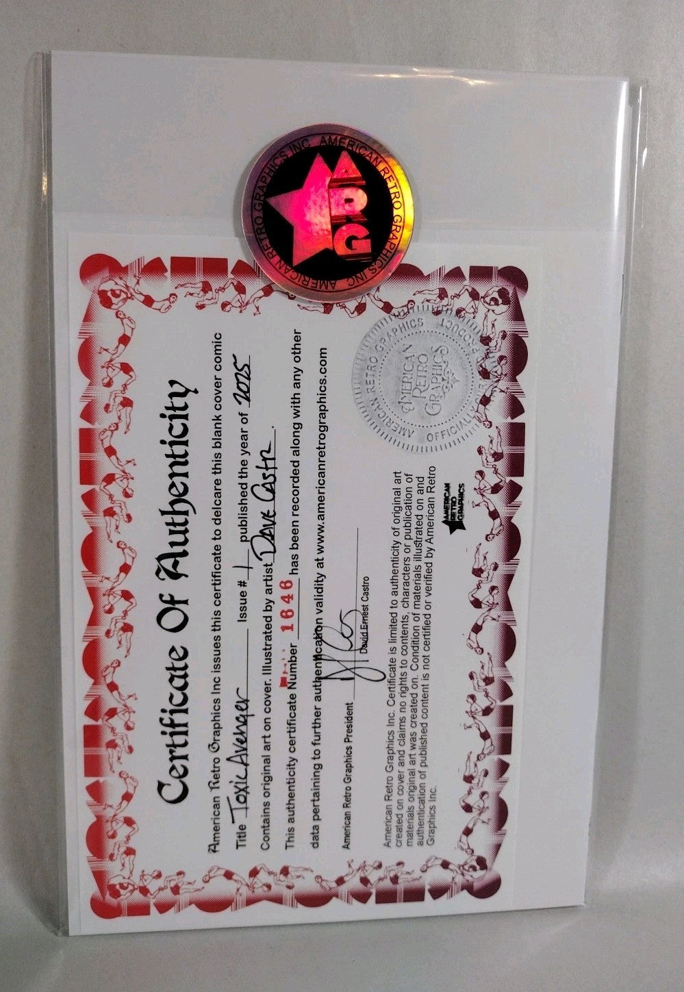 Toxic Avenger #1 (2025) Ahoy Sketch Cover W Original Dave Castr Art