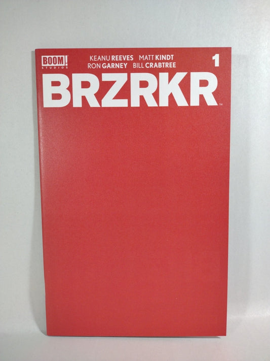 BRZRKR #1 (2021) Boom Studios 1:10 Red Blank Sketch Incentive Variant Cover NM