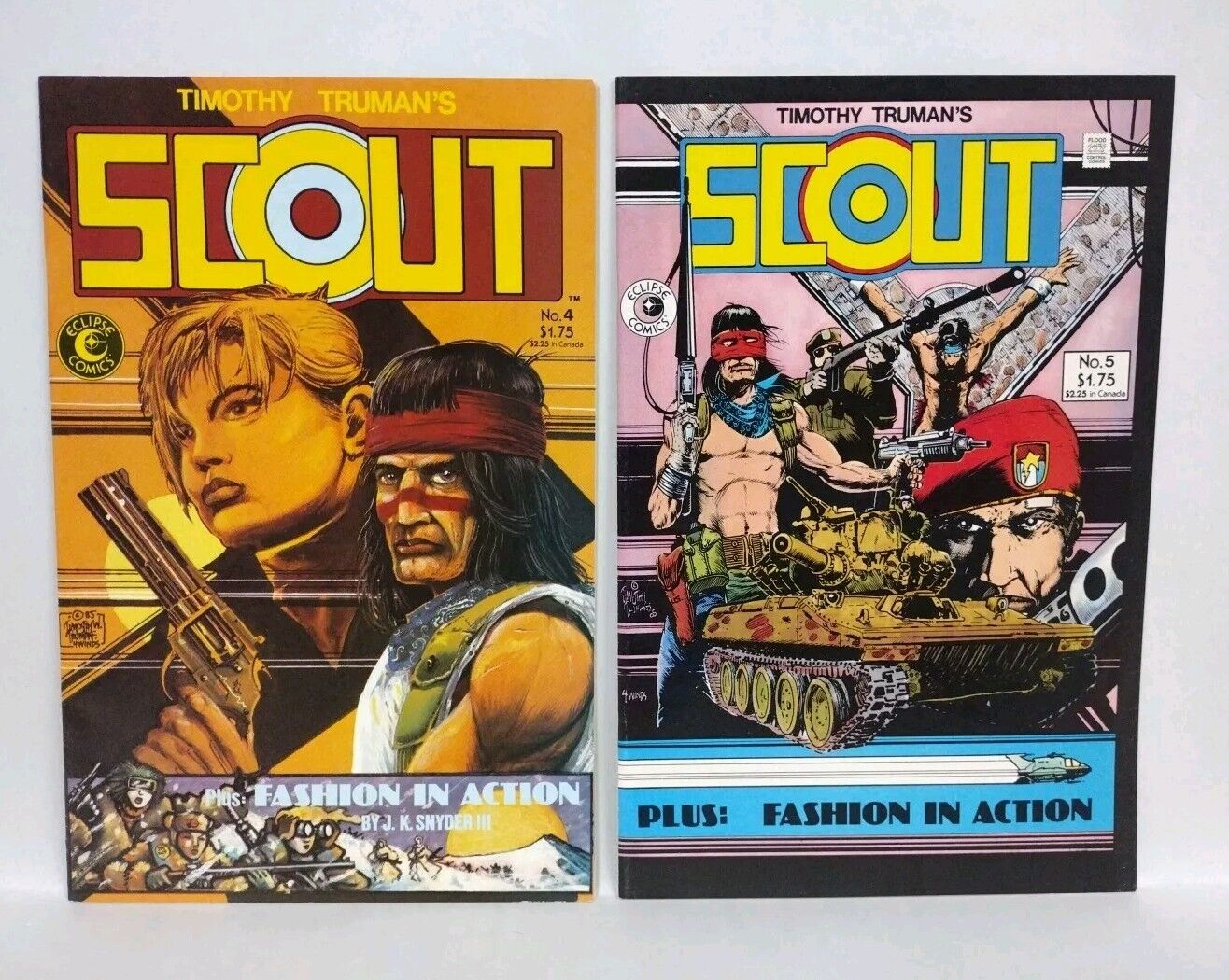 Scout (1985) Eclipse Comic Set Lot #2 3 4 5 6 7 Tim Truman Fashion In Action