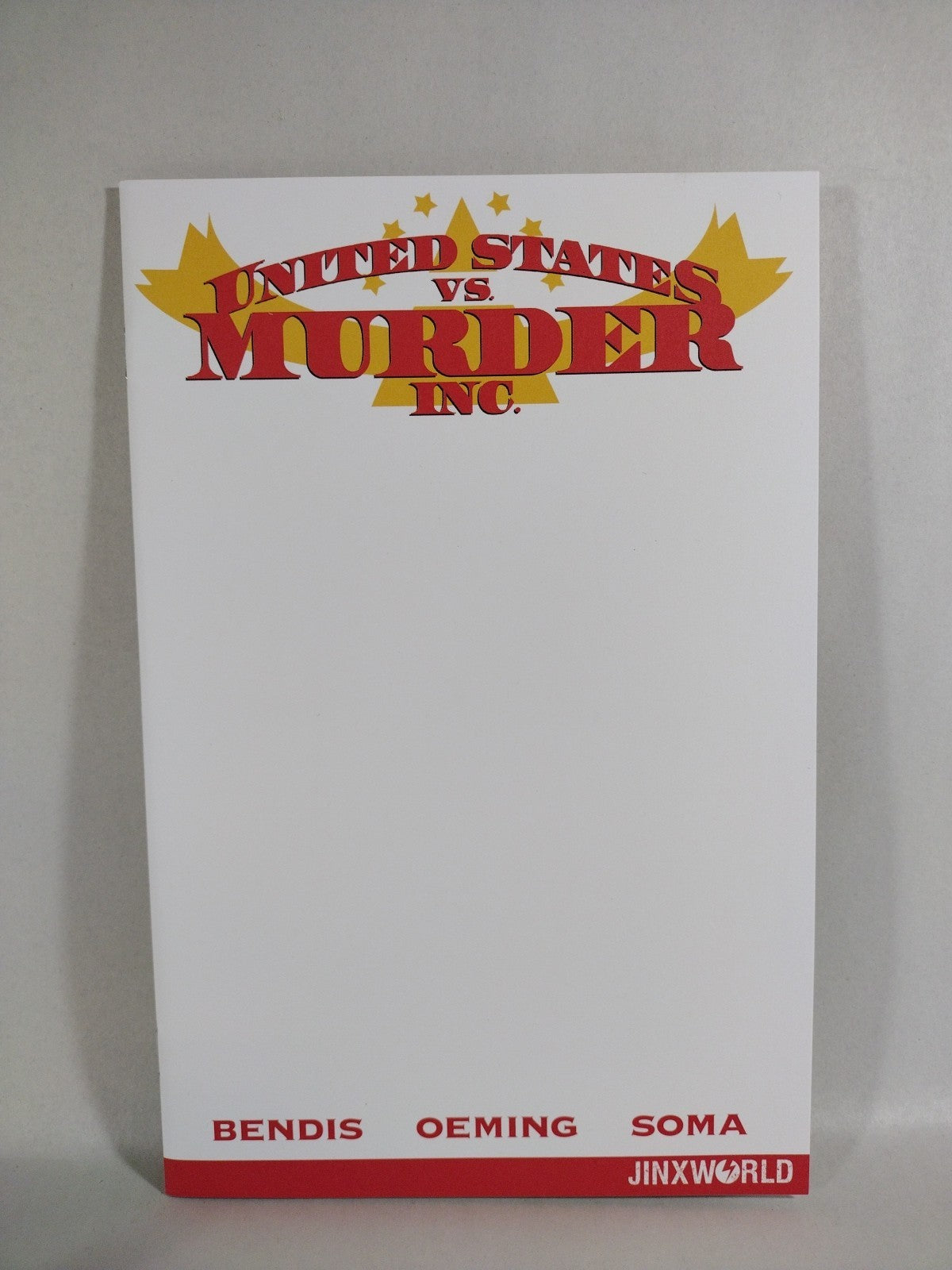 United States vs Murder Inc #1 (2018) DC Jinxworld Blank Sketch Cover Comic NM