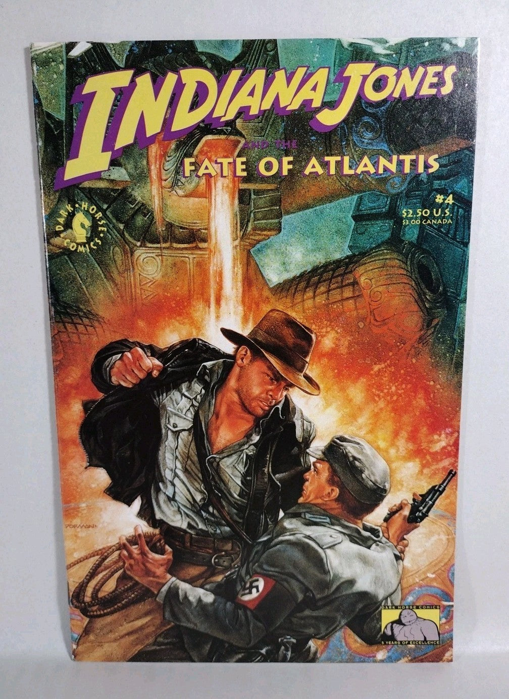 Indiana Jones & The Fate of Atlantis (1991) Complete Dark Horse Comic Lot  #1-4