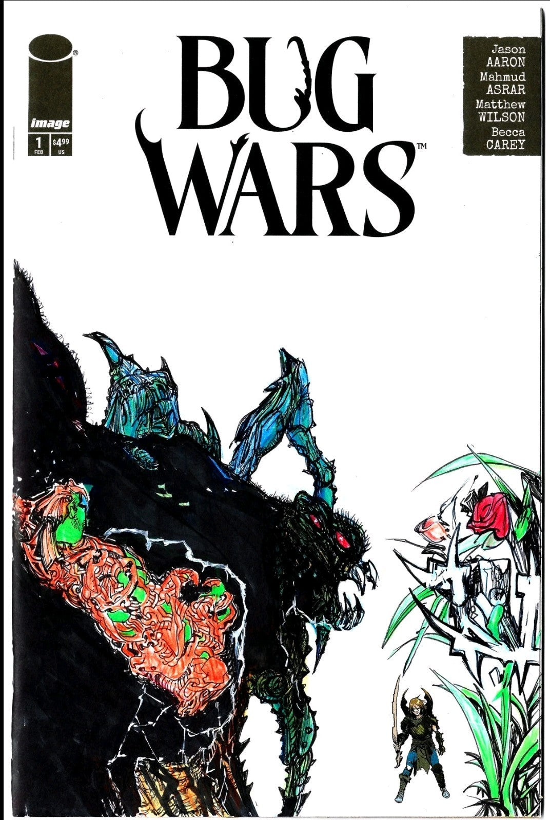 Bug Wars #1 (2025) Image Comic Sketch Cover Variant W Original Jose Guillen Art