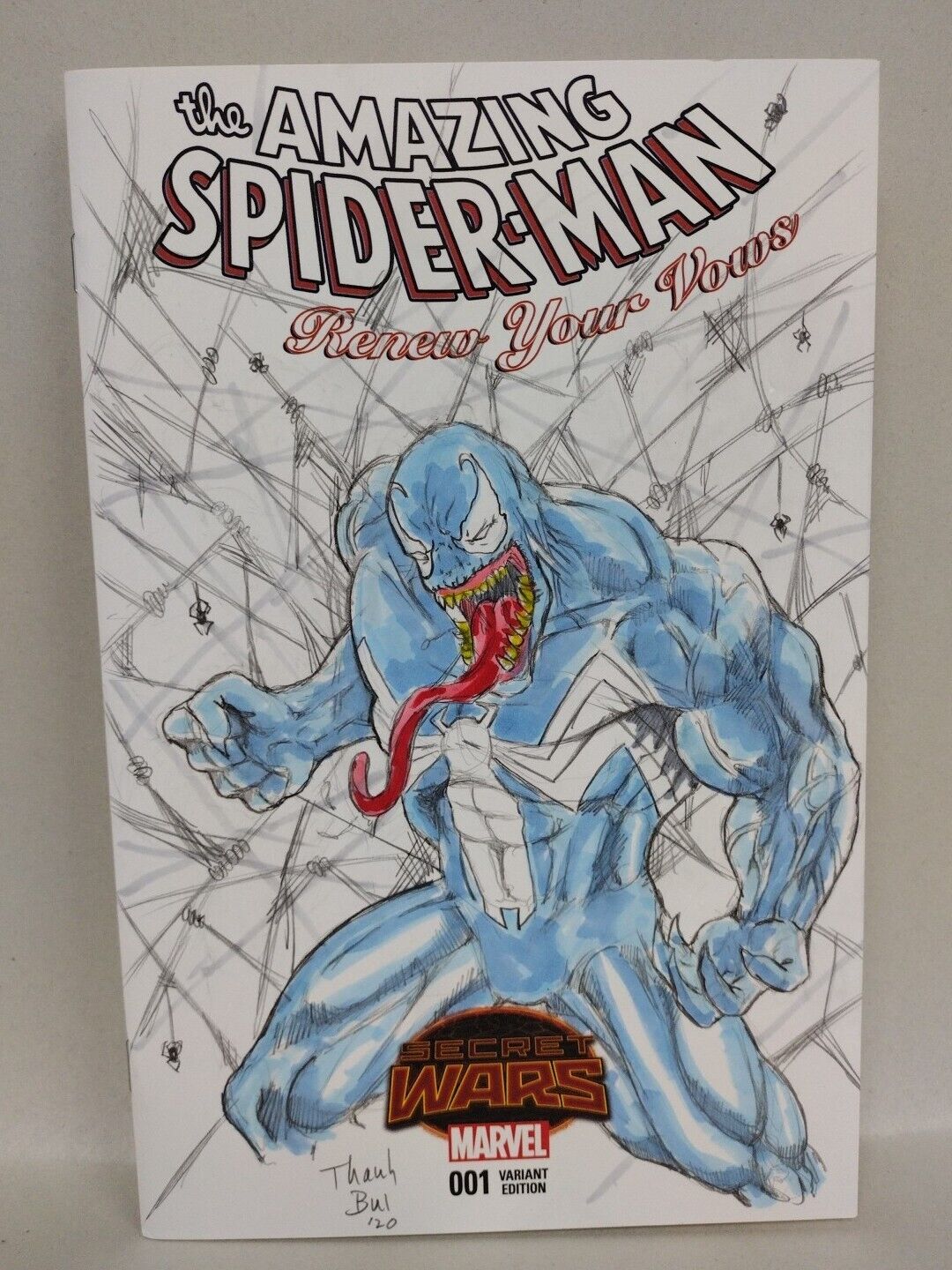 Amazing Spider-Man Renew Your Vows 1 Sketch Cover Comic W Original Thanh Bui Art